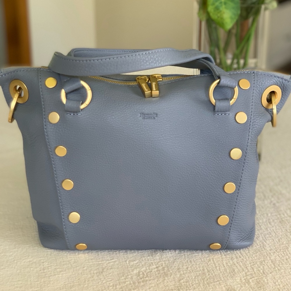 Hammitt Daniel Medium in Daybreak Blue with Brushed Gold Hardware, Like New!!